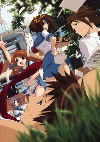 Carátula de LA MELANCOLÍA DE HARUHI SUZUMIYA